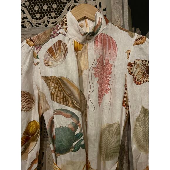 NWT ALÉMAIS Alemais Atlantis Smock Mini Dress Size AU 8 US 4 - Picture 7 of 16